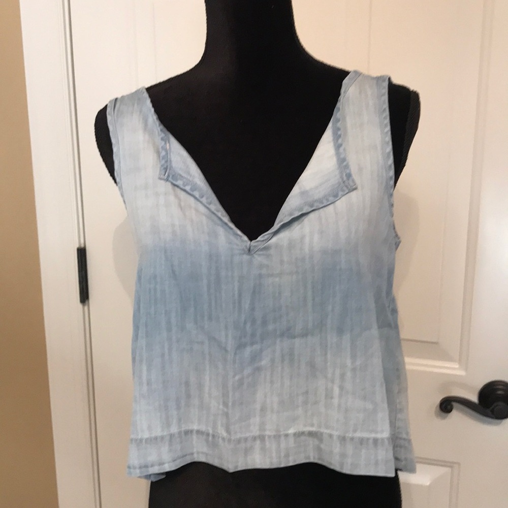 Anthropologie Cloth & Stone Jean Crop Top